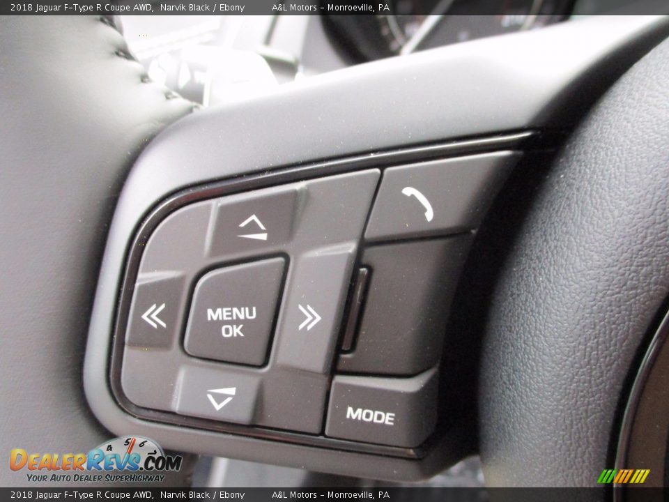 Controls of 2018 Jaguar F-Type R Coupe AWD Photo #16