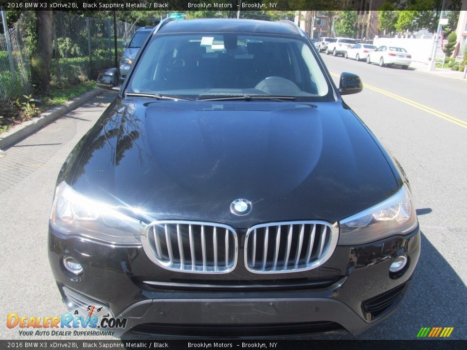 2016 BMW X3 xDrive28i Black Sapphire Metallic / Black Photo #3
