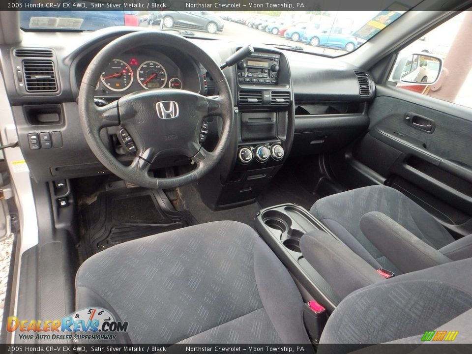 2005 Honda CR-V EX 4WD Satin Silver Metallic / Black Photo #9