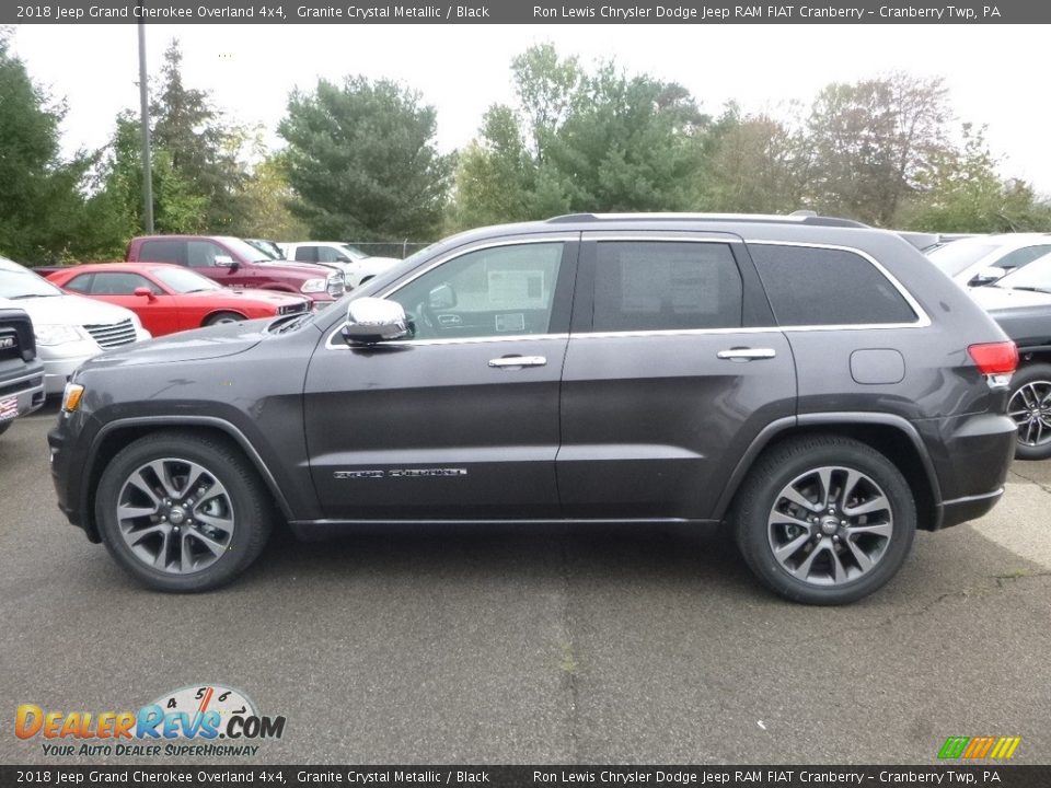 2018 Jeep Grand Cherokee Overland 4x4 Granite Crystal Metallic / Black Photo #2