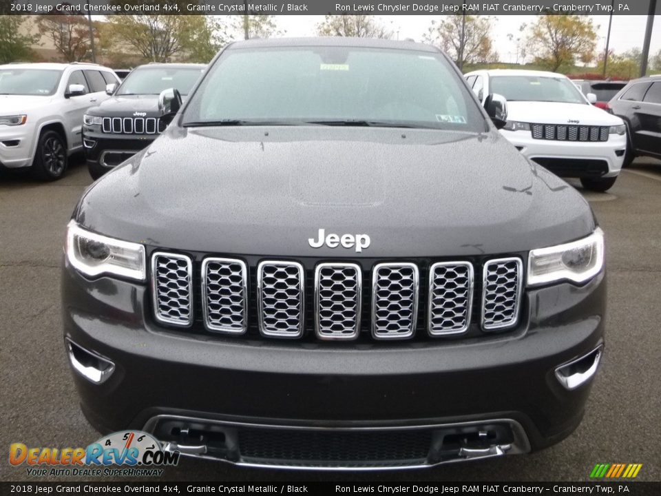 2018 Jeep Grand Cherokee Overland 4x4 Granite Crystal Metallic / Black Photo #8