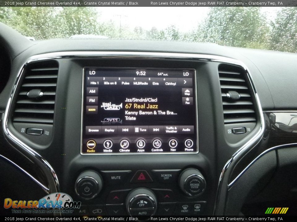 2018 Jeep Grand Cherokee Overland 4x4 Granite Crystal Metallic / Black Photo #19