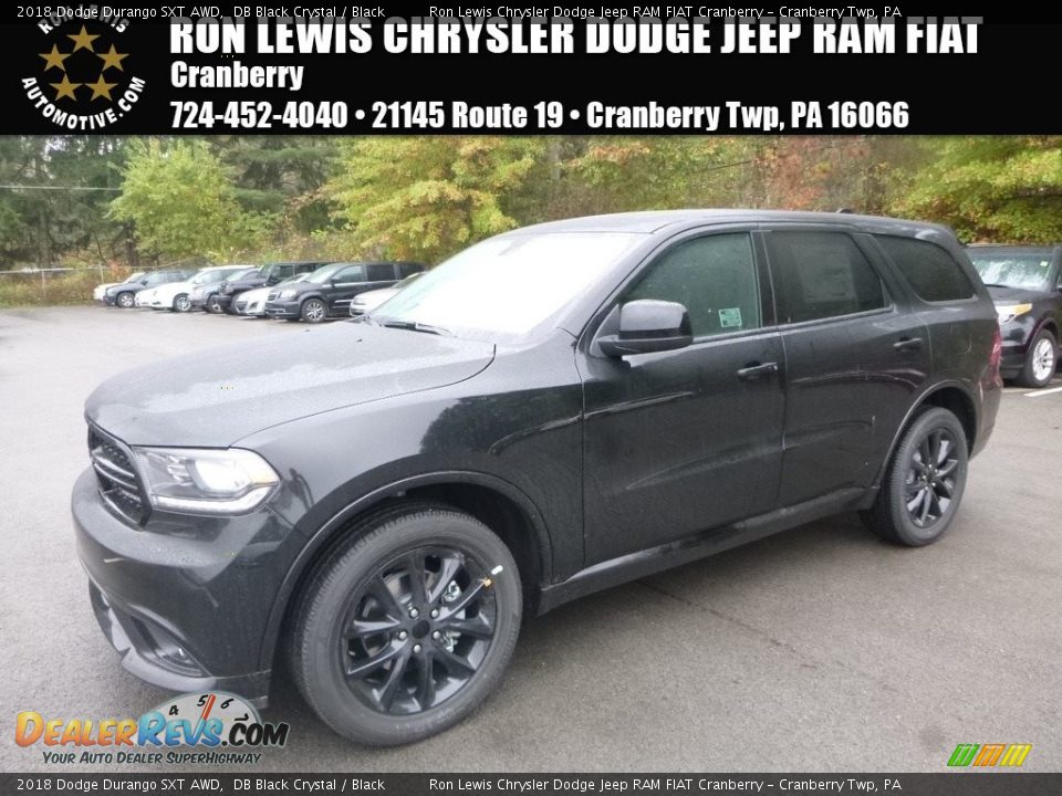2018 Dodge Durango SXT AWD DB Black Crystal / Black Photo #1