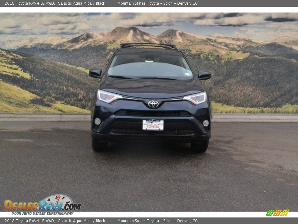 2018 Toyota RAV4 LE AWD Galactic Aqua Mica / Black Photo #2
