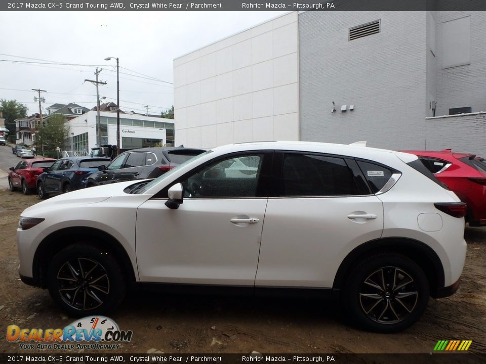 2017 Mazda CX-5 Grand Touring AWD Crystal White Pearl / Parchment Photo #3