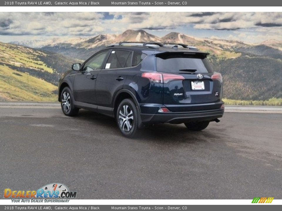 2018 Toyota RAV4 LE AWD Galactic Aqua Mica / Black Photo #3