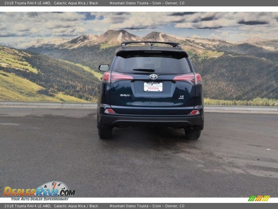 2018 Toyota RAV4 LE AWD Galactic Aqua Mica / Black Photo #4