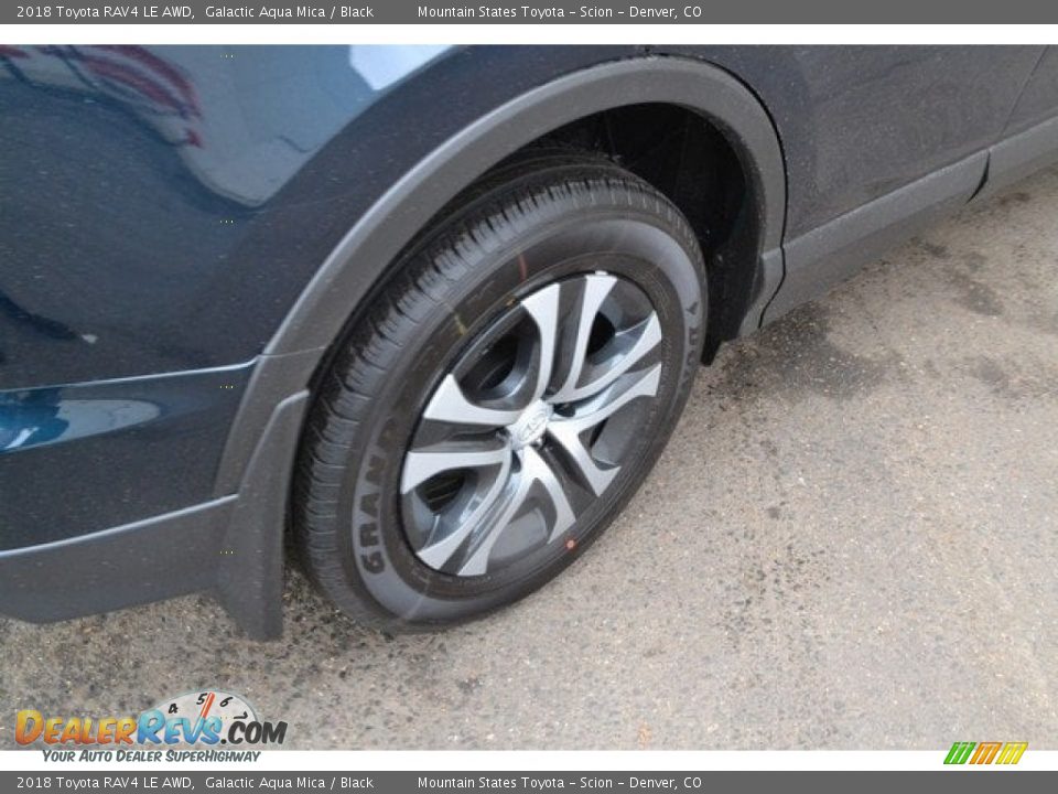 2018 Toyota RAV4 LE AWD Galactic Aqua Mica / Black Photo #9