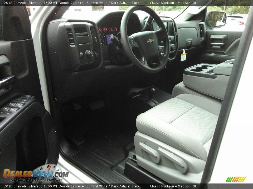 2018 Chevrolet Silverado 1500 WT Double Cab 4x4 Summit White / Dark Ash/Jet Black Photo #4