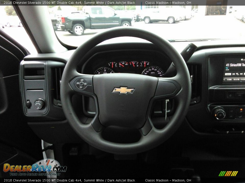 2018 Chevrolet Silverado 1500 WT Double Cab 4x4 Summit White / Dark Ash/Jet Black Photo #8