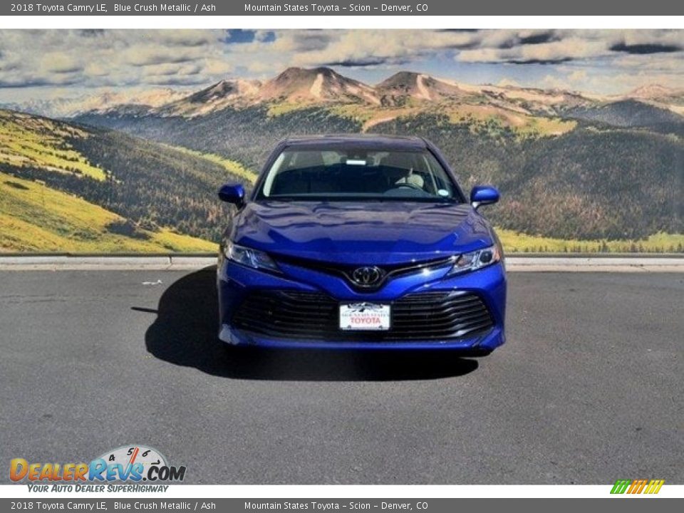 2018 Toyota Camry LE Blue Crush Metallic / Ash Photo #2