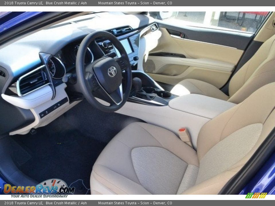 2018 Toyota Camry LE Blue Crush Metallic / Ash Photo #5