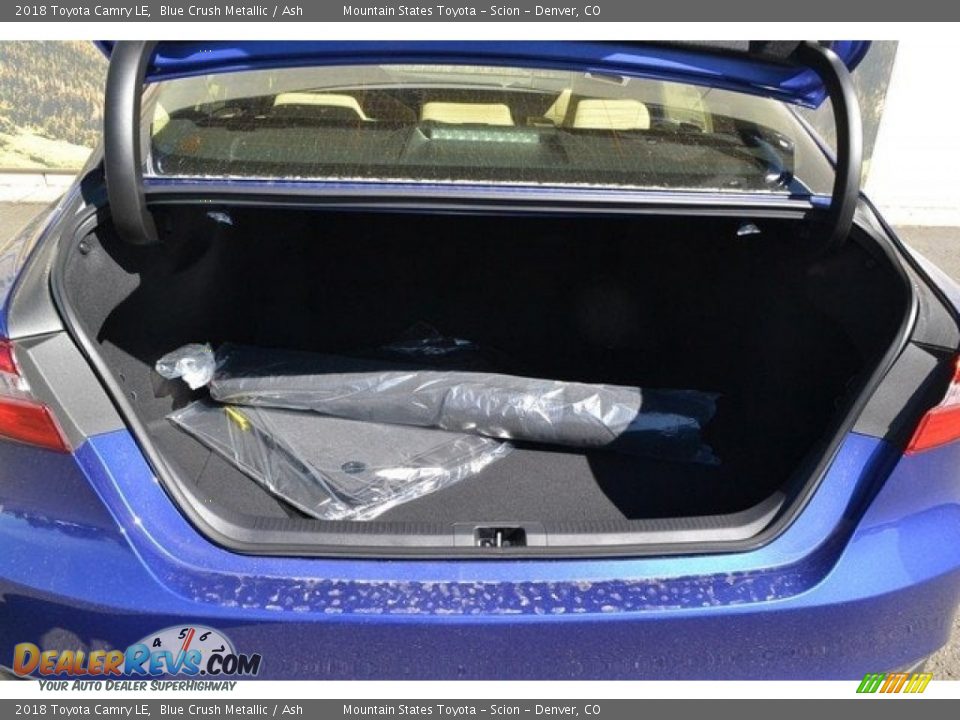 2018 Toyota Camry LE Blue Crush Metallic / Ash Photo #8