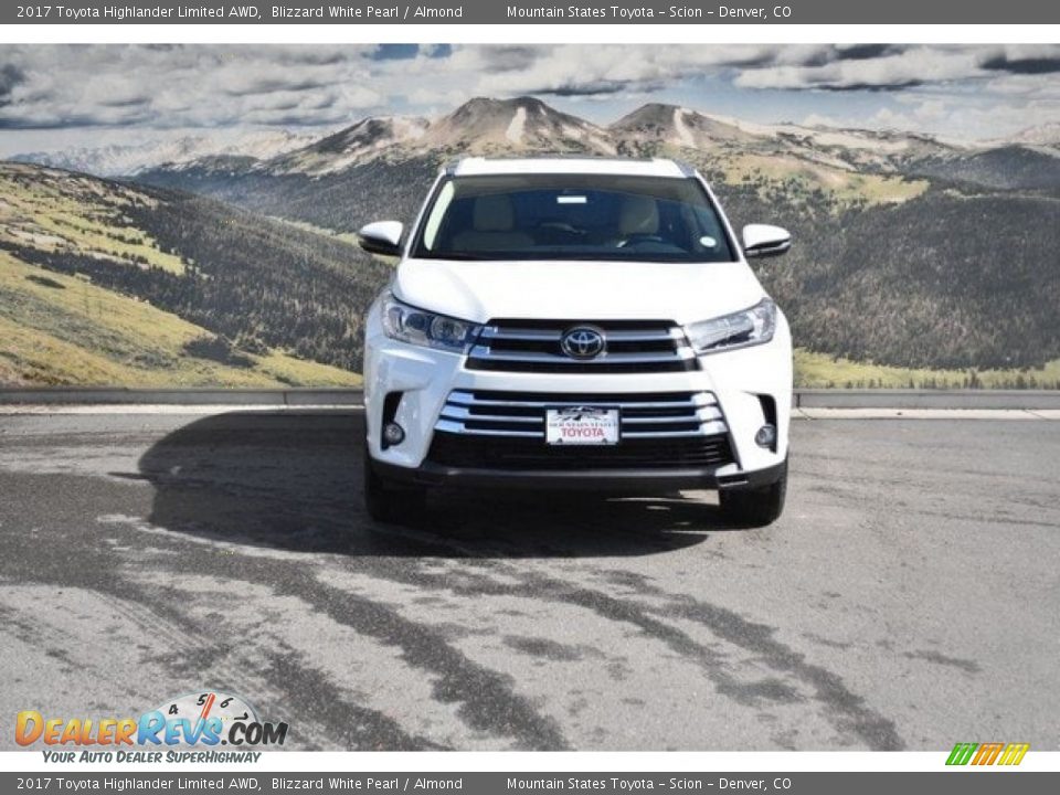 2017 Toyota Highlander Limited AWD Blizzard White Pearl / Almond Photo #2