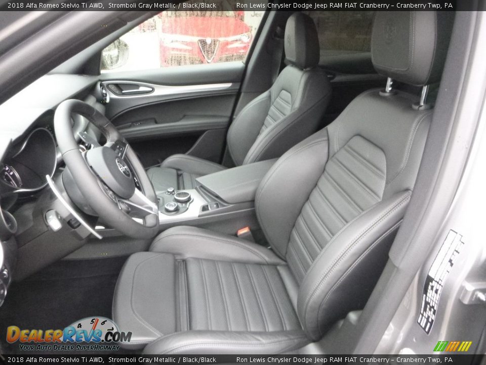 2018 Alfa Romeo Stelvio Ti AWD Stromboli Gray Metallic / Black/Black Photo #20