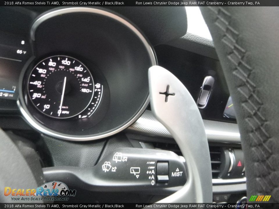 2018 Alfa Romeo Stelvio Ti AWD Stromboli Gray Metallic / Black/Black Photo #27