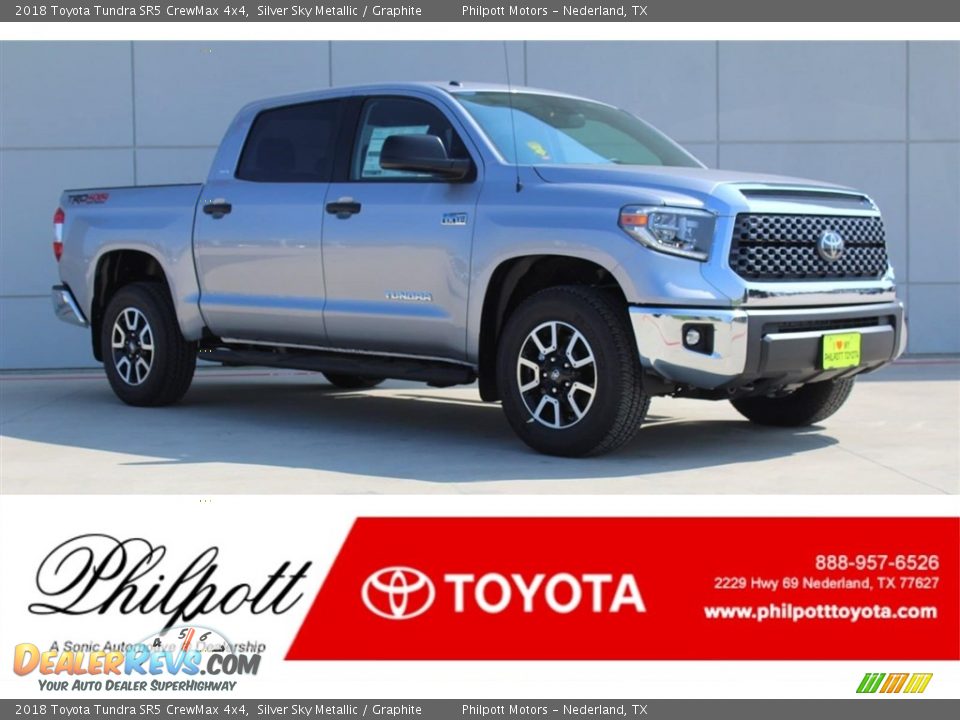 2018 Toyota Tundra SR5 CrewMax 4x4 Silver Sky Metallic / Graphite Photo #1