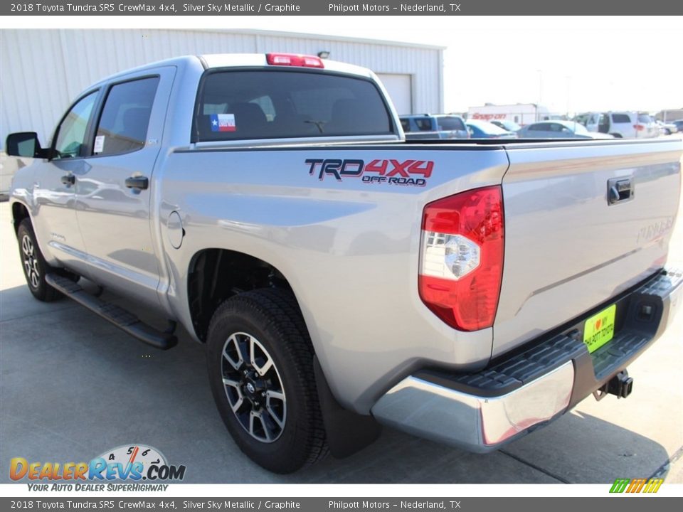 2018 Toyota Tundra SR5 CrewMax 4x4 Silver Sky Metallic / Graphite Photo #6