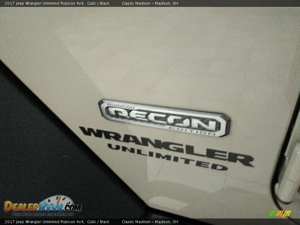 2017 Jeep Wrangler Unlimited Rubicon 4x4 Gobi / Black Photo #12