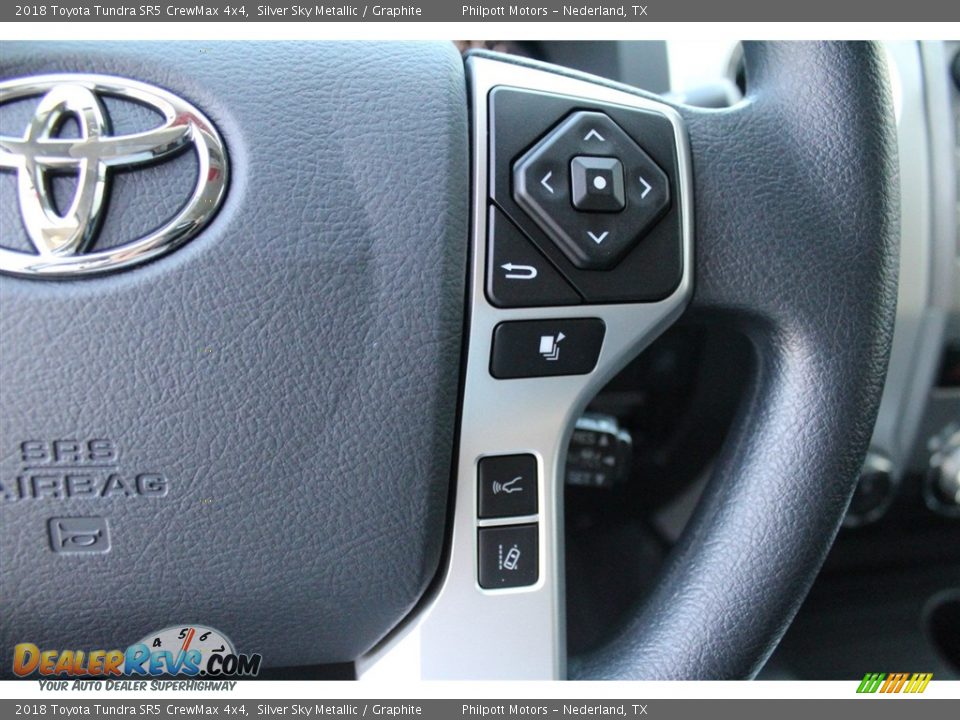 2018 Toyota Tundra SR5 CrewMax 4x4 Silver Sky Metallic / Graphite Photo #17