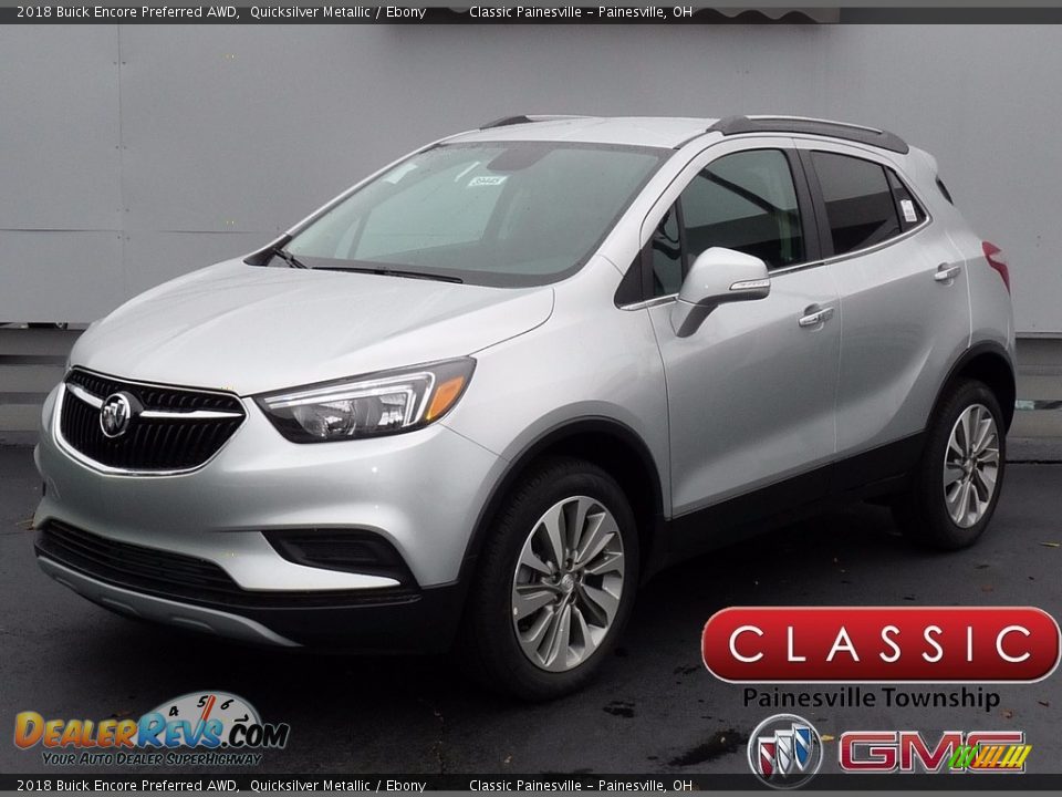2018 Buick Encore Preferred AWD Quicksilver Metallic / Ebony Photo #1