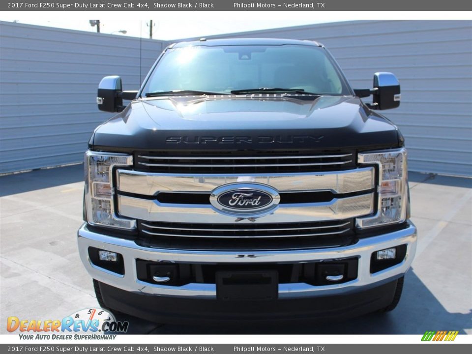 2017 Ford F250 Super Duty Lariat Crew Cab 4x4 Shadow Black / Black Photo #2