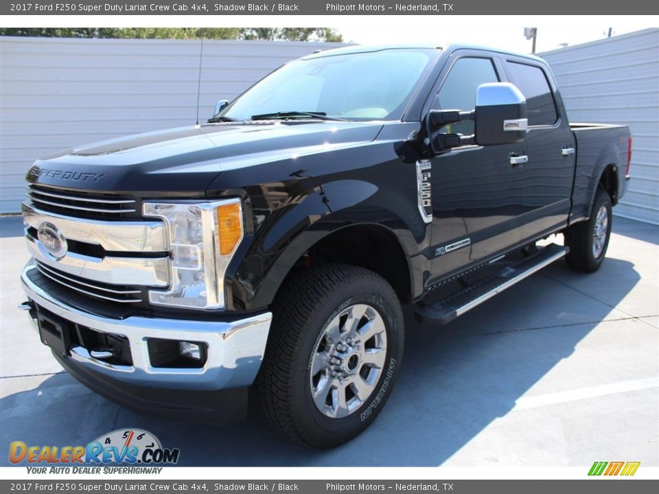 2017 Ford F250 Super Duty Lariat Crew Cab 4x4 Shadow Black / Black Photo #3