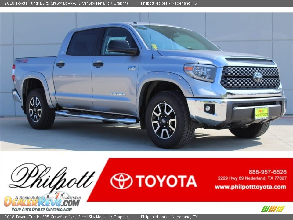 2018 Toyota Tundra SR5 CrewMax 4x4 Silver Sky Metallic / Graphite Photo #1