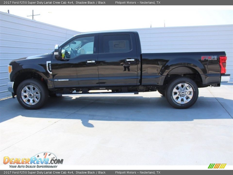 2017 Ford F250 Super Duty Lariat Crew Cab 4x4 Shadow Black / Black Photo #5