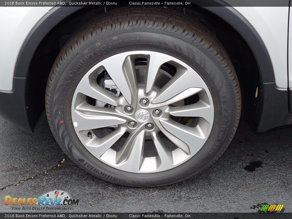 2018 Buick Encore Preferred AWD Quicksilver Metallic / Ebony Photo #5