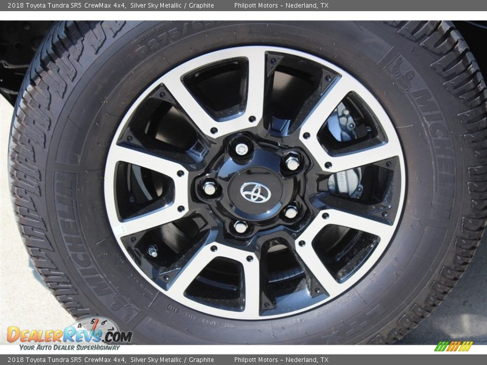 2018 Toyota Tundra SR5 CrewMax 4x4 Silver Sky Metallic / Graphite Photo #4