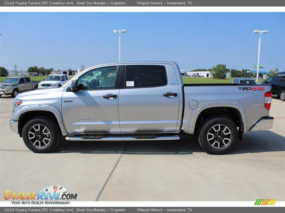 2018 Toyota Tundra SR5 CrewMax 4x4 Silver Sky Metallic / Graphite Photo #5