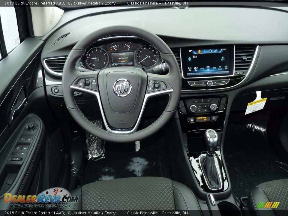 2018 Buick Encore Preferred AWD Quicksilver Metallic / Ebony Photo #8