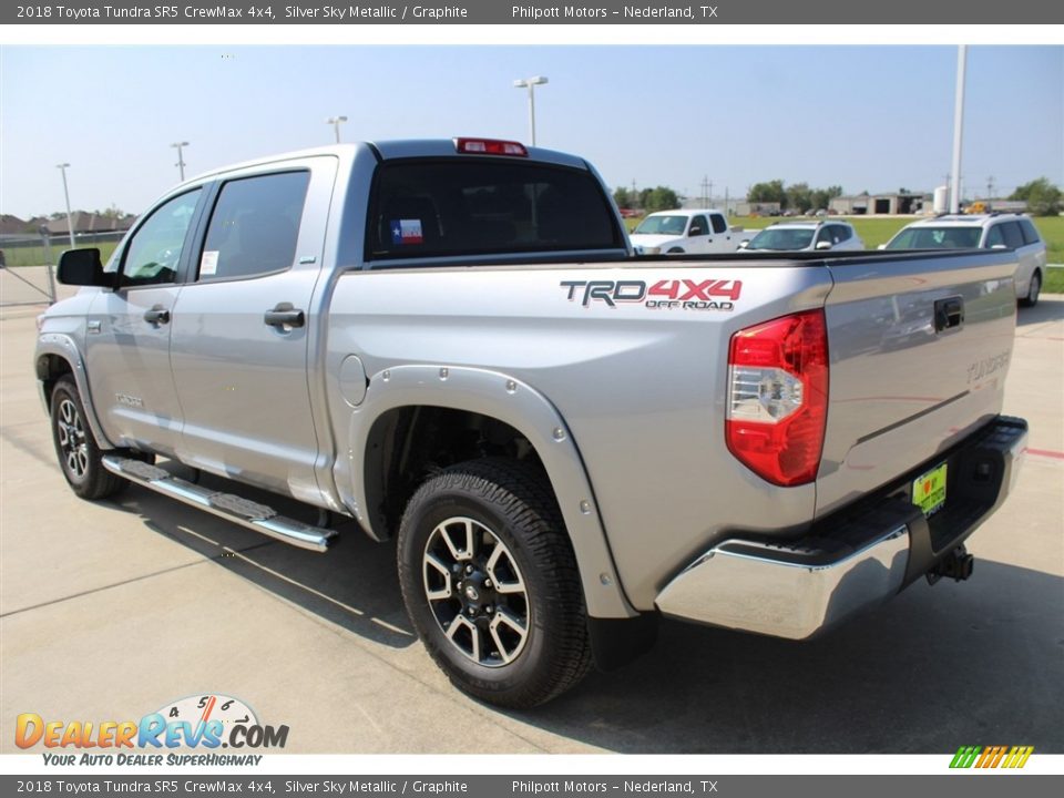 2018 Toyota Tundra SR5 CrewMax 4x4 Silver Sky Metallic / Graphite Photo #6