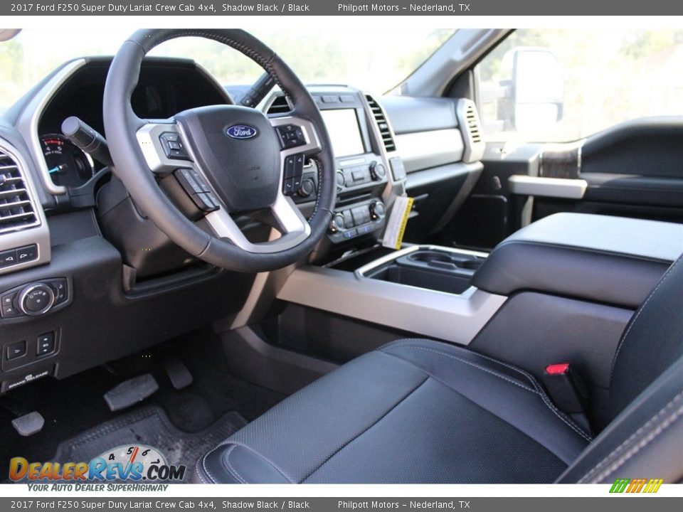 2017 Ford F250 Super Duty Lariat Crew Cab 4x4 Shadow Black / Black Photo #10