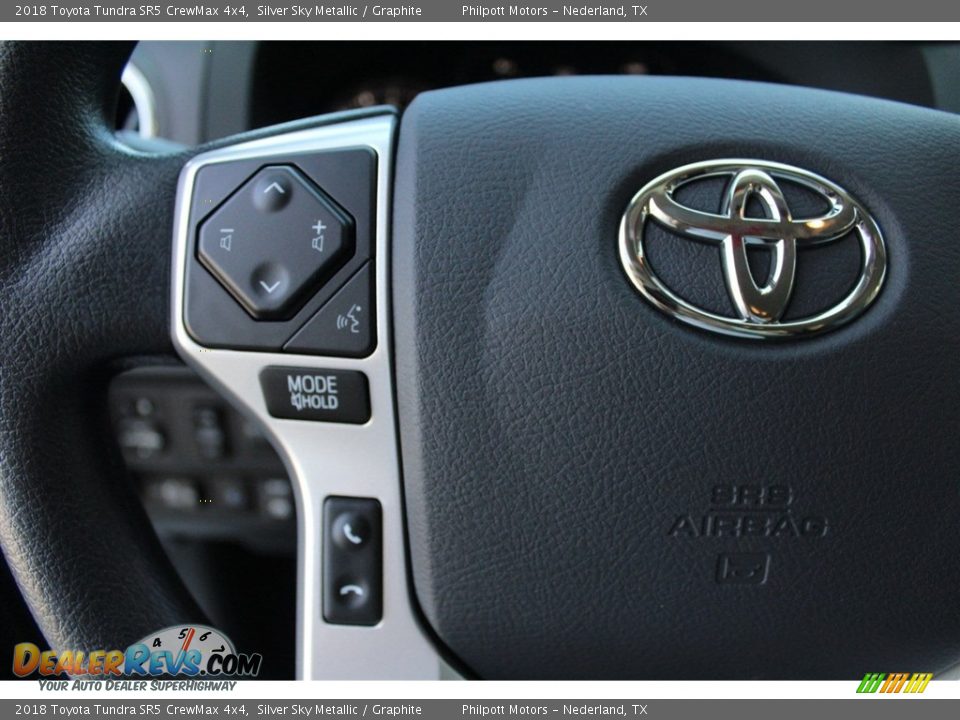 2018 Toyota Tundra SR5 CrewMax 4x4 Silver Sky Metallic / Graphite Photo #16