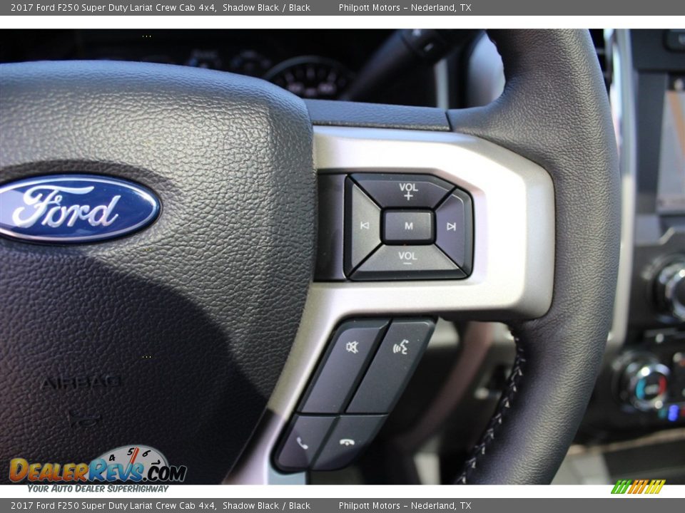 2017 Ford F250 Super Duty Lariat Crew Cab 4x4 Shadow Black / Black Photo #19