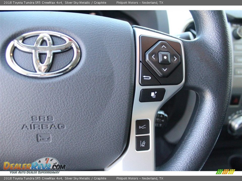 2018 Toyota Tundra SR5 CrewMax 4x4 Silver Sky Metallic / Graphite Photo #17