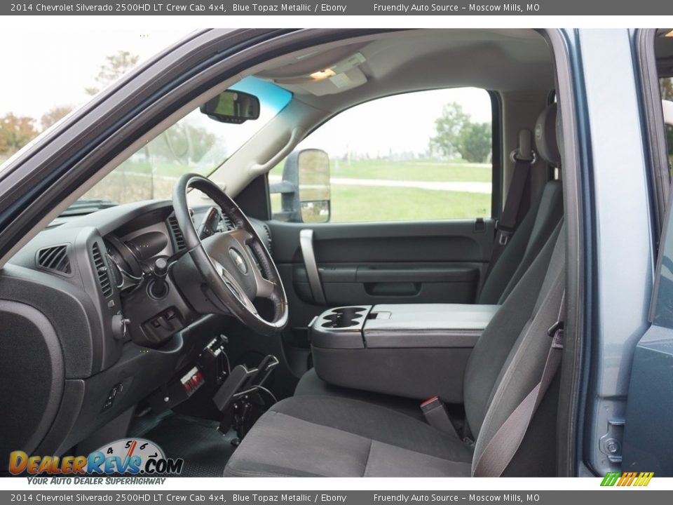 2014 Chevrolet Silverado 2500HD LT Crew Cab 4x4 Blue Topaz Metallic / Ebony Photo #14