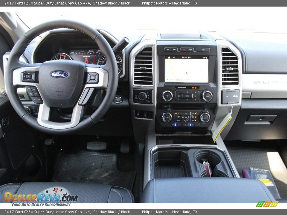 2017 Ford F250 Super Duty Lariat Crew Cab 4x4 Shadow Black / Black Photo #23