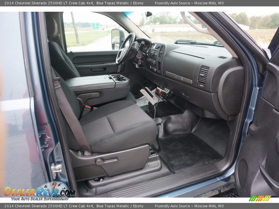 2014 Chevrolet Silverado 2500HD LT Crew Cab 4x4 Blue Topaz Metallic / Ebony Photo #18
