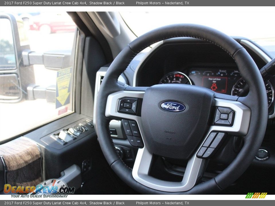 2017 Ford F250 Super Duty Lariat Crew Cab 4x4 Shadow Black / Black Photo #24