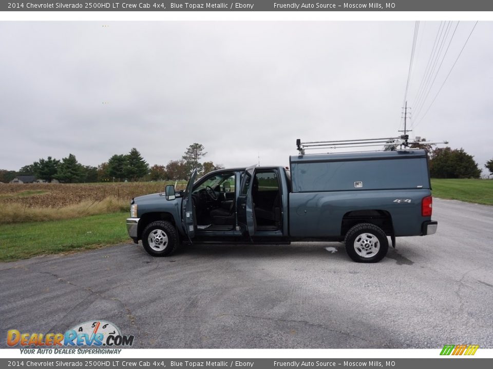 2014 Chevrolet Silverado 2500HD LT Crew Cab 4x4 Blue Topaz Metallic / Ebony Photo #26