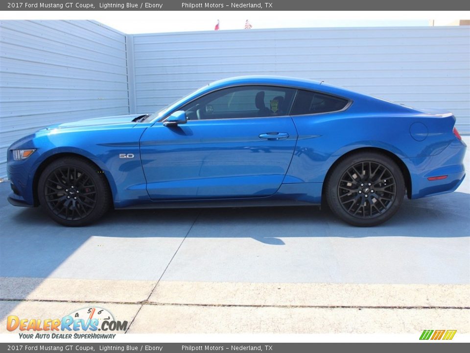Lightning Blue 2017 Ford Mustang GT Coupe Photo #5