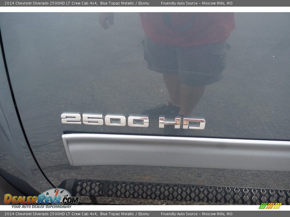 2014 Chevrolet Silverado 2500HD LT Crew Cab 4x4 Blue Topaz Metallic / Ebony Photo #32