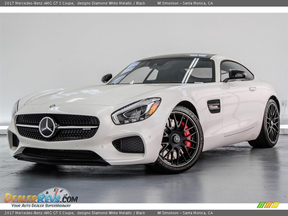 2017 Mercedes-Benz AMG GT S Coupe designo Diamond White Metallic / Black Photo #15