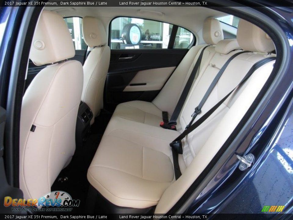 2017 Jaguar XE 35t Premium Dark Sapphire Blue / Latte Photo #5