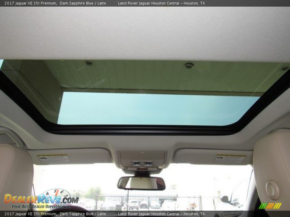 2017 Jaguar XE 35t Premium Dark Sapphire Blue / Latte Photo #16
