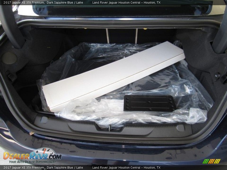 2017 Jaguar XE 35t Premium Dark Sapphire Blue / Latte Photo #17
