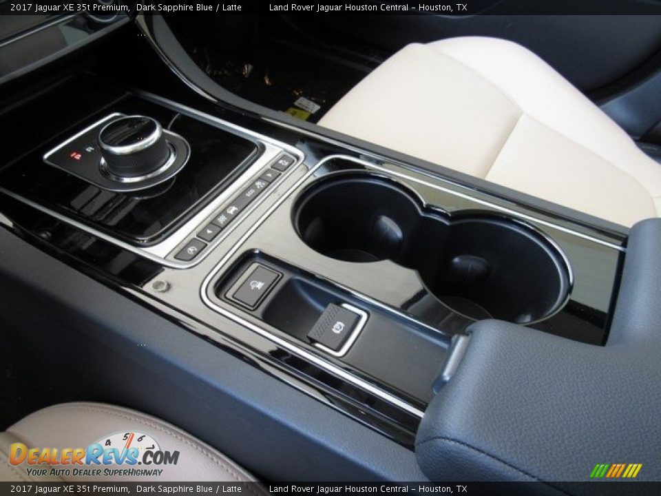2017 Jaguar XE 35t Premium Dark Sapphire Blue / Latte Photo #19